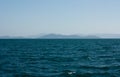 Waves, the sea and some islands in the distance in the Whitsundays in Australia Royalty Free Stock Photo