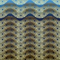 Waves seamless pattern. Greek vector ornamental 3d background. Ornate repeat wave lines backdrop. Wavy borders. Greek key meander