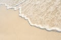 Waves on Shore of White Sand Beach