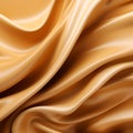 waves of soft melted caramel as background. sweet delicious dessert