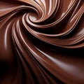 waves of soft melted chocolate as a background. Royalty Free Stock Photo