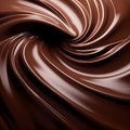 waves of soft melted chocolate as a background Royalty Free Stock Photo