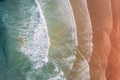 Waves Sonabia beach in Cantabrian sea, Spain