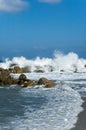 Waves splashing Royalty Free Stock Photo