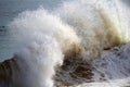 Waves splashing near the the shore at Ocean Beach Bunbury Western Australia