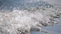 waves and sponges from sailing with bokeh and blurred background