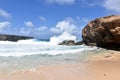 Waves Spraying into the Air off the Beach of Boca Ketu