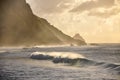 Waves at sunset, Fernando de Noronha, Pernambuco (Brazil)