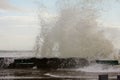 Waves from Superstorm Sandy Royalty Free Stock Photo