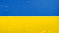 Waves Texture On Ukraine Flag