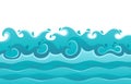 Waves theme image Royalty Free Stock Photo