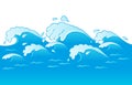 Waves theme image 3 Royalty Free Stock Photo