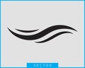 Waves vector design. Water wave icon. Wavy lines isolated