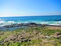 Waves washing ashore, aliso beach, dana point, california