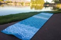 waves of water yoga mat pattern