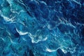 Wavey Blue Ocean Royalty Free Stock Photo
