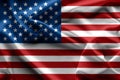 Waving American flag united states of america texture , background Royalty Free Stock Photo