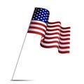 Waving american flag Royalty Free Stock Photo