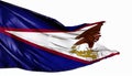 American Samoa flag waving