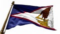 American Samoa flag waving