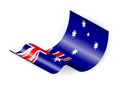 Waving Australia flag