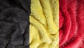 Waving Belgium Flag.