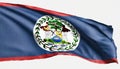 Flag of Belize Royalty Free Stock Photo