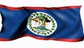 Flag of Belize Royalty Free Stock Photo