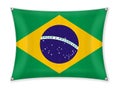 Waving Brazil flag