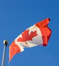 Waving Canadian Flag Royalty Free Stock Photo