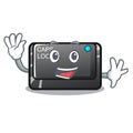 Waving capslock button in the shape character Royalty Free Stock Photo