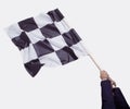 Waving checkered flag Royalty Free Stock Photo