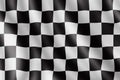 Waving checkered flag, Realistic illustration Royalty Free Stock Photo