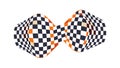 Waving Checkered Racing Flag Graphic, vector design Generative AI Royalty Free Stock Photo