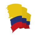 waving Colombia flag