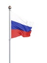 Waving colorful national flag of russia. Background texture. 3d rendering, wave. - Illustration Royalty Free Stock Photo