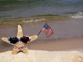 Starfish In Sunglasses with American flag
