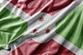 Waving detailed national country flag of Burundi