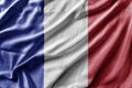 Waving detailed national country flag of France