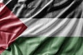 Waving detailed national country flag of Palestine