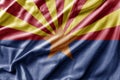 Waving detailed national US country state flag of Arizona Royalty Free Stock Photo
