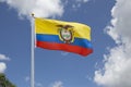 Waving Ecuador Flag Royalty Free Stock Photo
