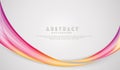 Waving elegance abstract background with dynamic gradation color