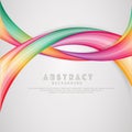 Waving elegance abstract background with dynamic gradation color