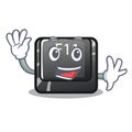 Waving f11 button in the character shape Royalty Free Stock Photo