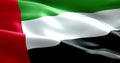 Waving fabric texture of the flag with color of united arab emirates Royalty Free Stock Photo