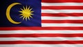 Waving Fabric Texture Of Malaysia National Flag Background Royalty Free Stock Photo