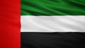 Waving Fabric Texture Of United Arab Emirates National Flag Background Royalty Free Stock Photo