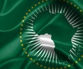 Waving flag - African Union Royalty Free Stock Photo