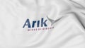 Waving flag of Arik Air editorial 3D rendering Royalty Free Stock Photo